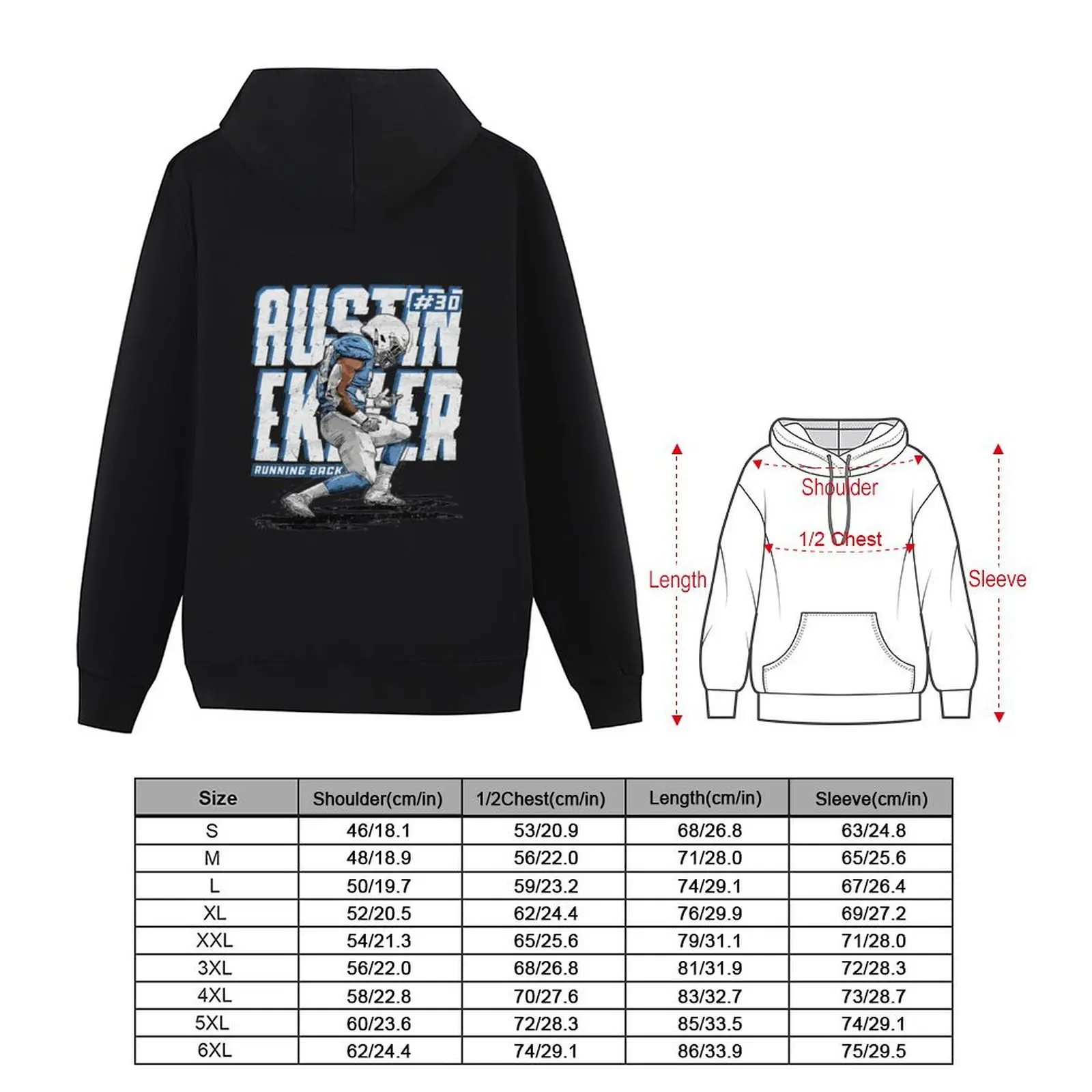 Austin Ekeler Hoodie men's clothes clothes for men men wear fashion men tracksuit