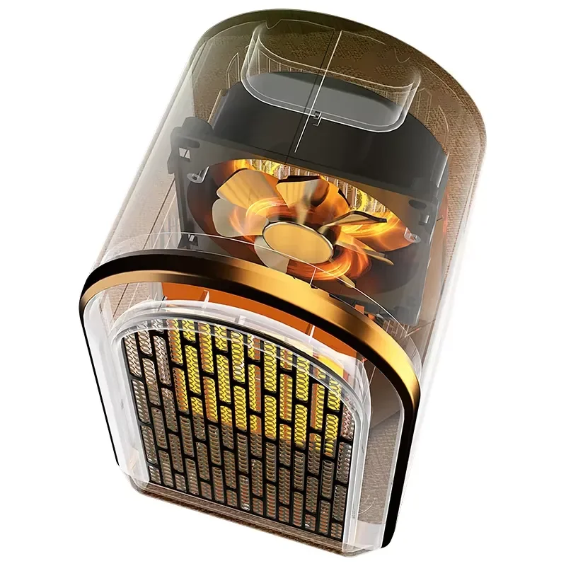 Winter Fast Heating 1200W Mini Portable Space Heaters Flame Retardant Material Safe Space Heaters Electric Mini Heater
