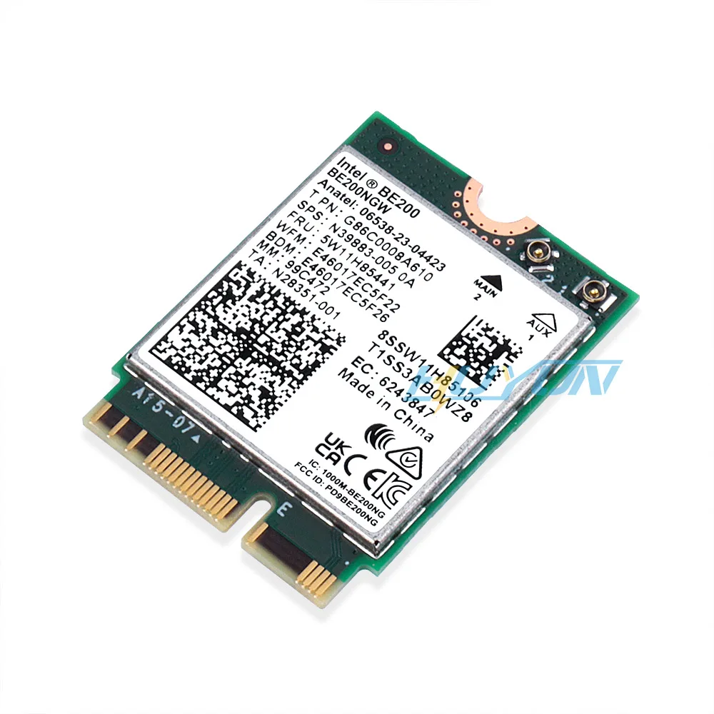 WiFi 7 for Intel BE200 Network Card Bluetooth 5.4 Tri Band 2.4/5/6GHz 8774Mbps BE200NGW M.2 Wireless Adapter Better than Wifi 6E