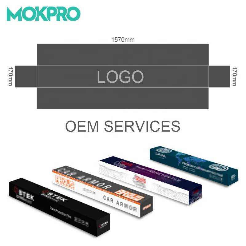 MOKPRO OEM aangepaste matte keramische matte kleur decoratieve PET PVC car wrap vinylfilm