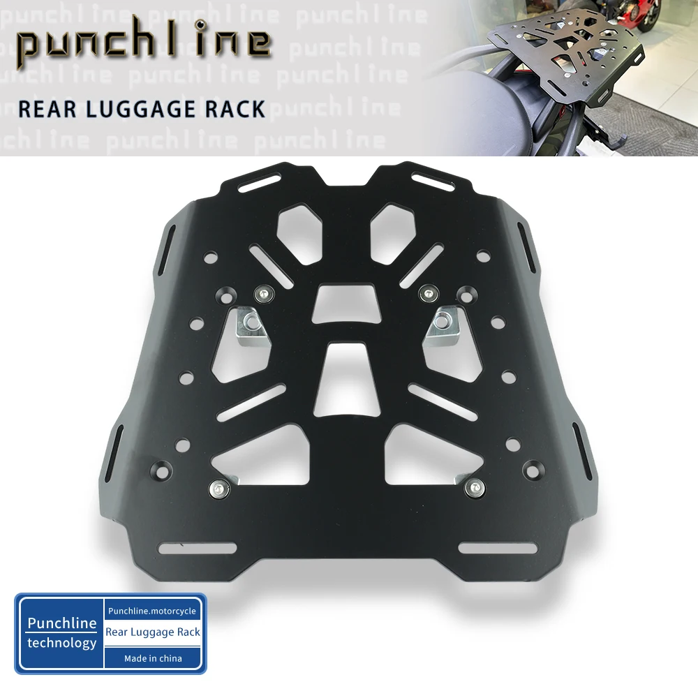 

Fit For Multistrada V4 V4S Pikes Peak Rally 2022-2025 Luggage Rack Rear Tail Rack Top Box Case Suitcase Carrier Board