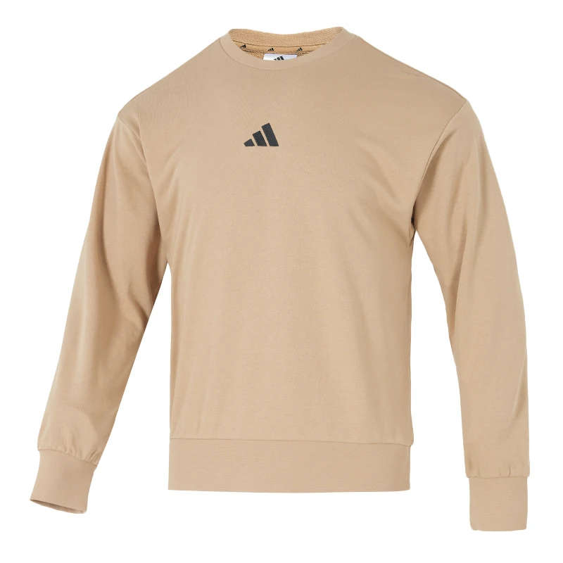 

Adidas Men's Sweatshirt Knitted Sports Casual Wear Fitness Training Top Breathable Round Neck Pullover Jx3326