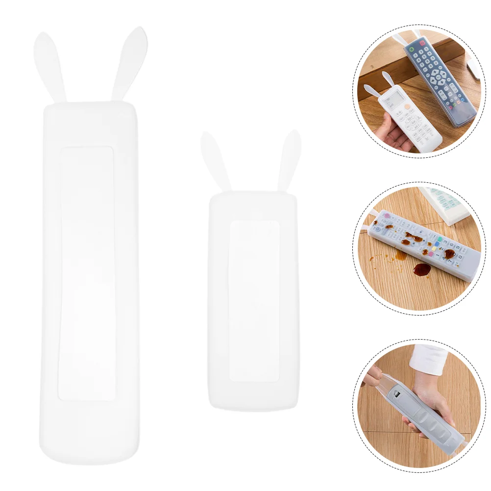 

2pcs Transparent Air Conditioner Remote Control Cover Remote Control Protector Dust Cover for AC Anti