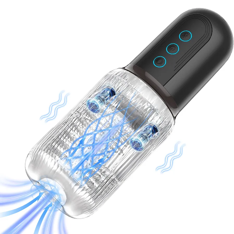 Automatic Male Masturbator Cup Oral Sex Glans Trainer Penis Massager Sucking Vibrating Blowjob Equipment Adult Sex Toys For Men