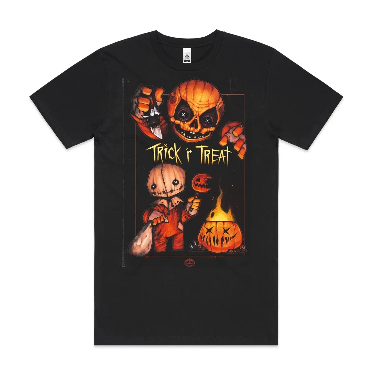 Halloween Trick 'r' Treat T-shirt Horror Movie Tee Men's T-Shirt Short Sleeve for All-Season