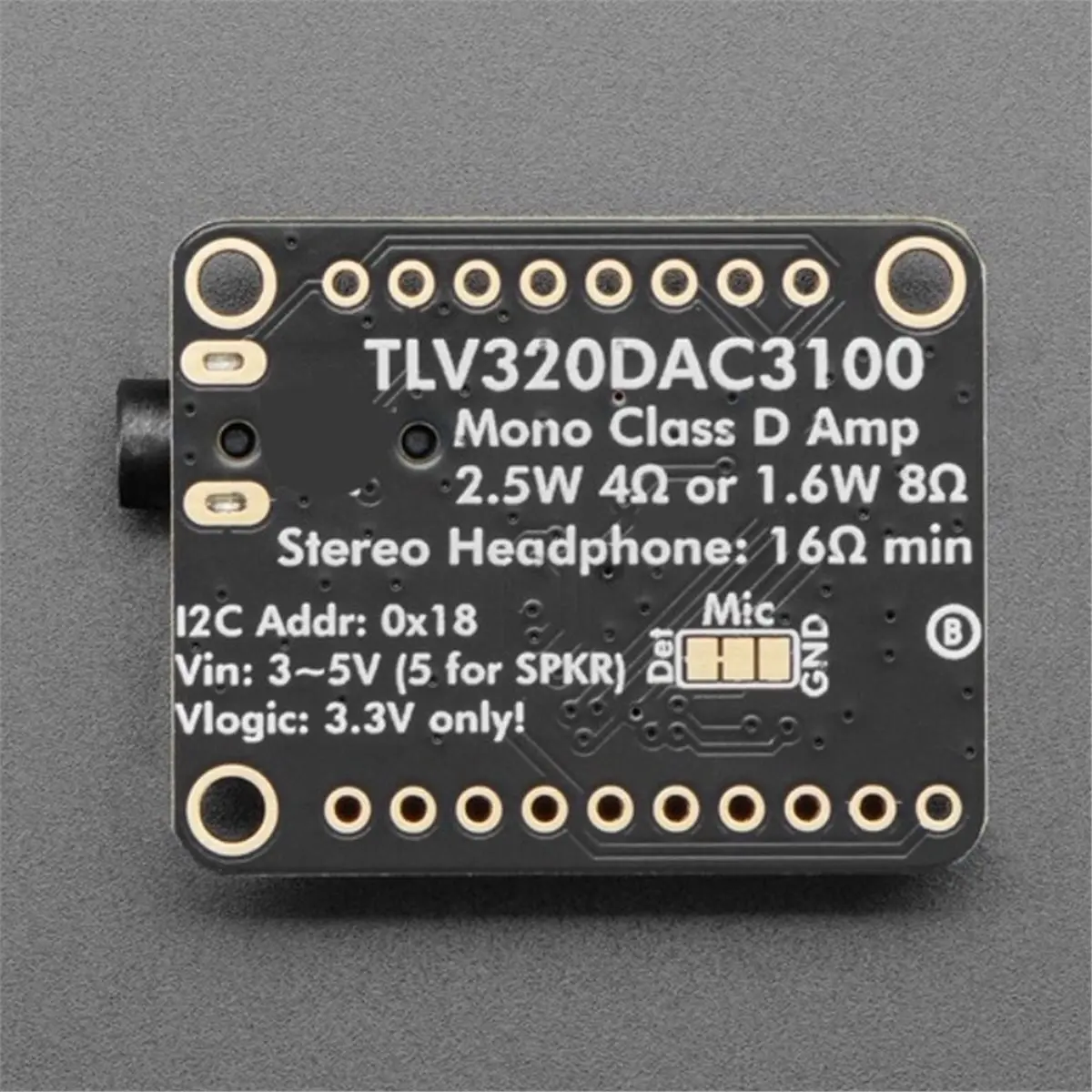 Promotion TLV320DAC3100 I2S Breakout Board with Headphone and Speaker Out
