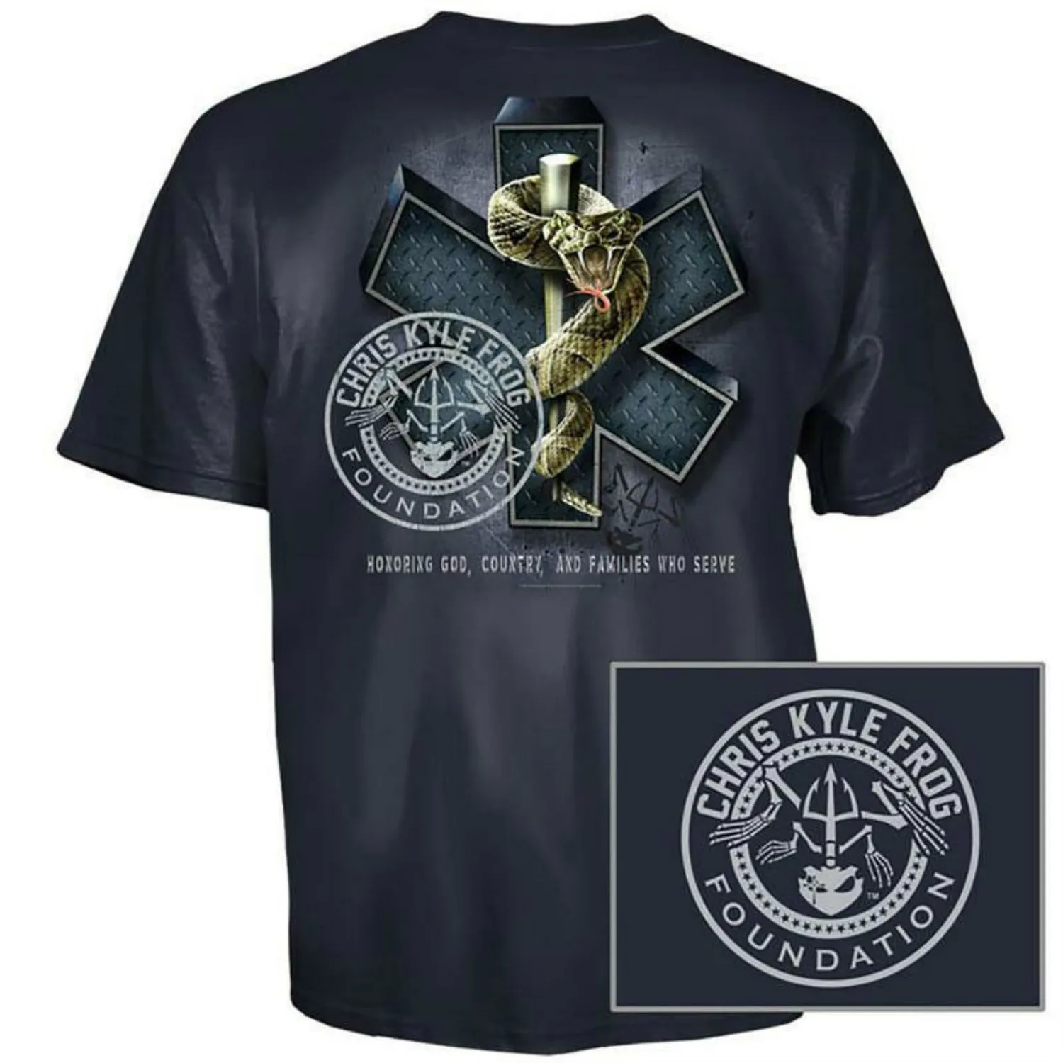 

Star of Life and Rod of Asclepius Chris Kyle Frog Paramedic T Shirt. New 100% Cotton Short Sleeve O-Neck T-shirt Casual Mens Top