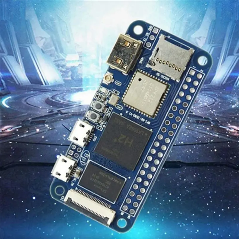 

(ABGQ) For Banana Pi BPI-M2 Zero Allwinner H3 4-Core 512MB DDR3 RAM Open Source PC Development Board+Acrylic Case+Heat Sink Kit