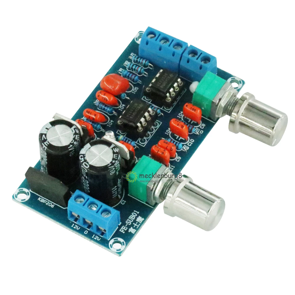 NE5532 Low Pass Filter Board Level Before The Board Finished Plate Overweight Subwoofer Sound Palette Low-Pass Filter 9-15V