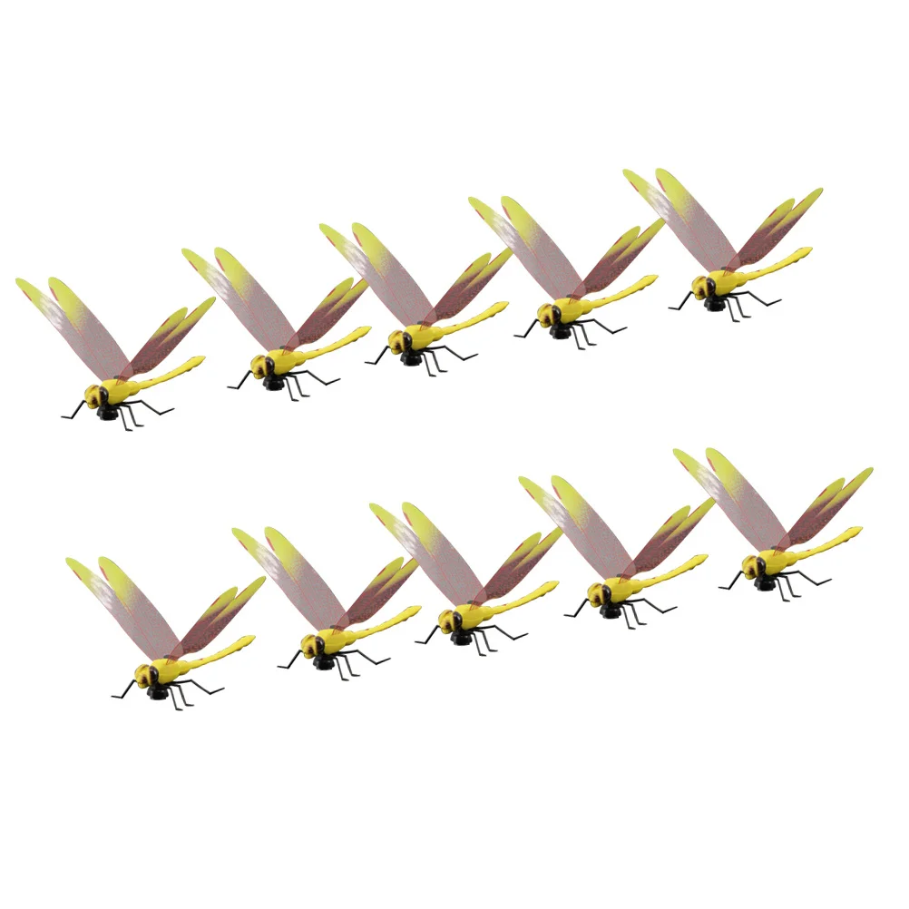 

10Pcs Magnetic Refrigerator Stickers Simulation Dragonfly Shape Creative Fridge Magnets Home Decor Office Whiteboard Wall