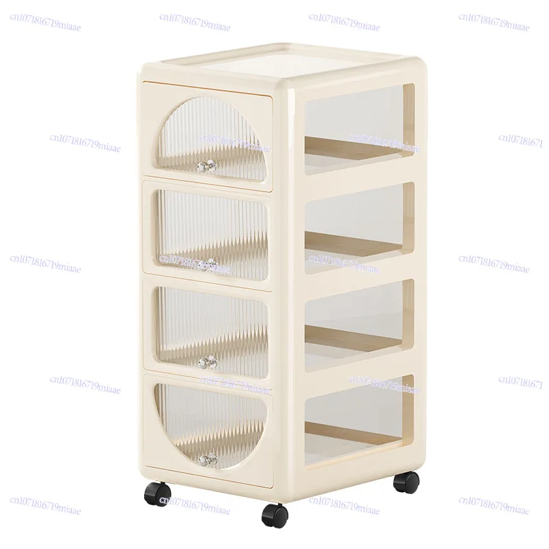 

Домашняя прикроватная тумбочка, напольная подвижная полка большой вместимости для гостиной, прикроватный ящик для спальни, многослойный шкаф для хранения