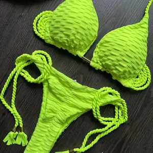 RUOTONGSEPT - مجموعة بيكيني مثير للنساء ملابس السباحة البرازيلية ادفع لأعلى ثونغ ملابس السباحة ملابس الشاطئ Bather ملابس السباحة النسائية 2023 أعلى 5 مبيعات للبيكيني المشاغب - رقم 5