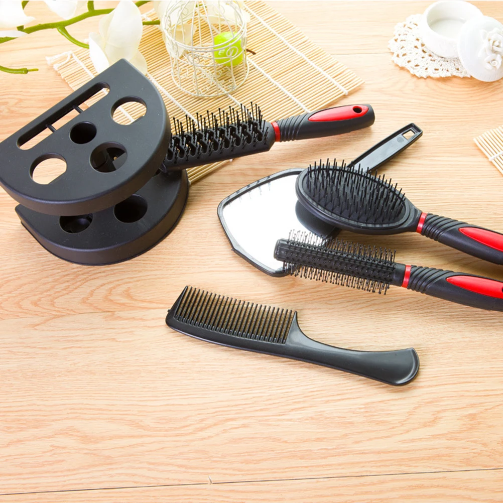 

5Pcs Salon Hair Comb Mirror Kits Portable Compact Anti-Static Lightweight for Makeup Hair Styling Detangling Brush