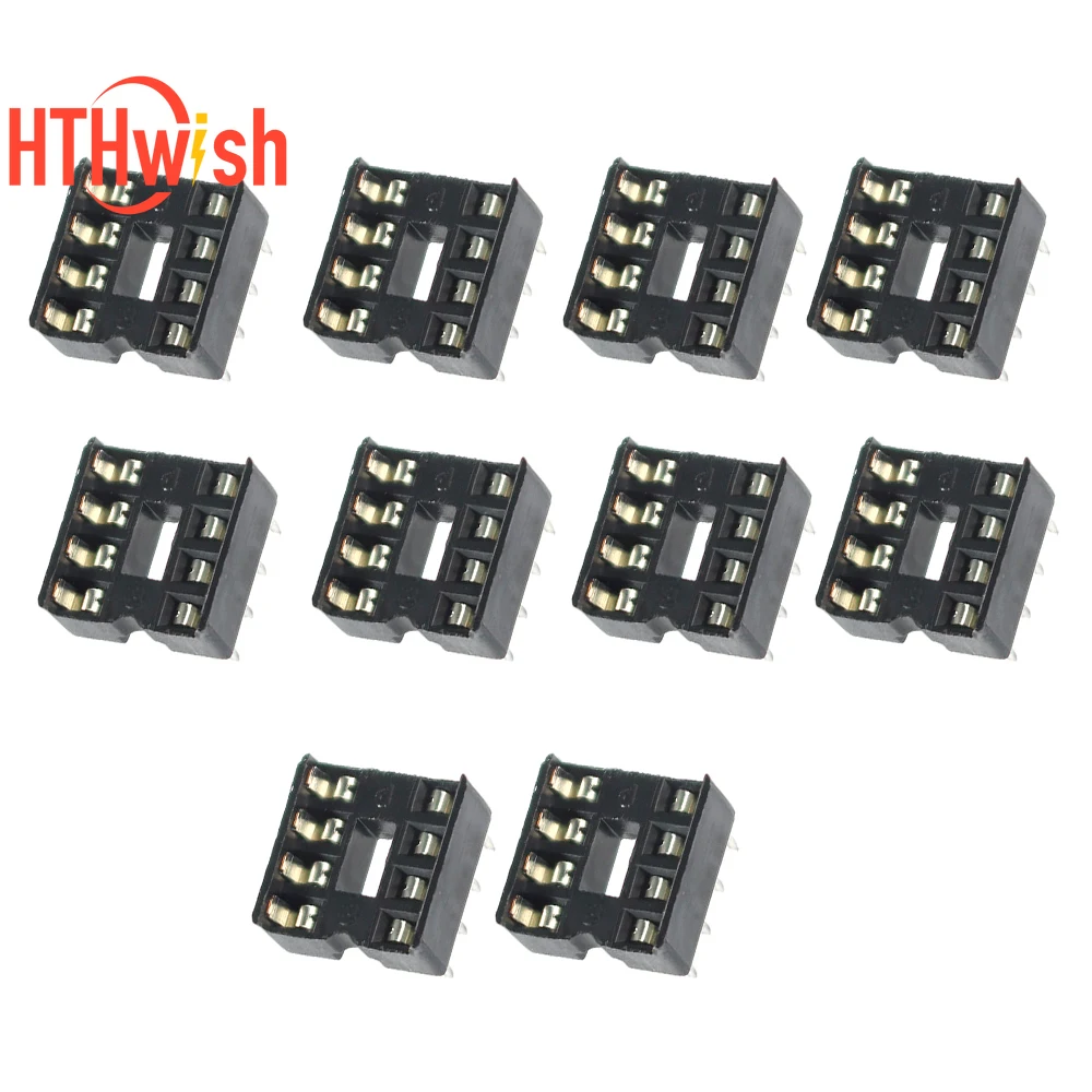 Nuovo 20-50 pz NE555 IC 555 e 8 Pin DIP Prese (10 ciascuno) ic ne555 e Prese DIP8 fai da te per arduino starter kit