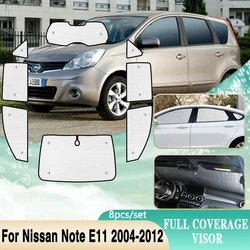 For Nissan Note E11 2004~2013 Car Windshield Sunshades Side Windows Sun UV Protection Visor Auto Accessories 2008 2009 2010 2011