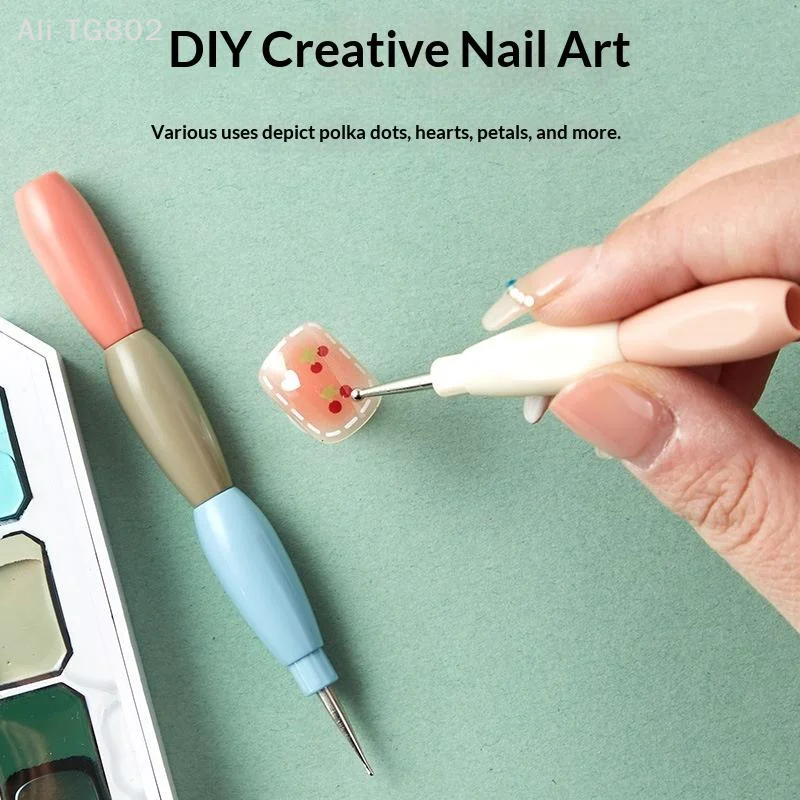 5Pcs Multicolor Handle Liner Drawing Flower Dotting Rhinestone Picking DIY Manicure Tools Interlockable Nail Art Dotting Pen