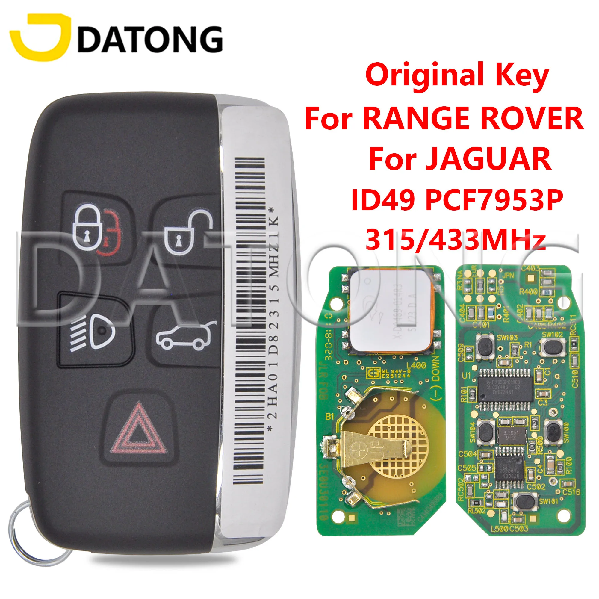 Datong World Original KOBJTF10A ID49 PCF7953 Car Remote Key For Land Rover Range Rover Sport Evoque Freelander Discovery4 2012+