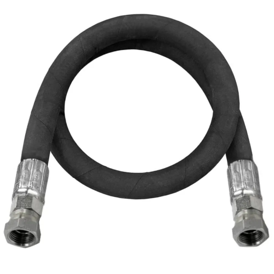 

72 Hydraulic Hose Assembly with Fittings Crimped 2-Wire 100R2AT Blue