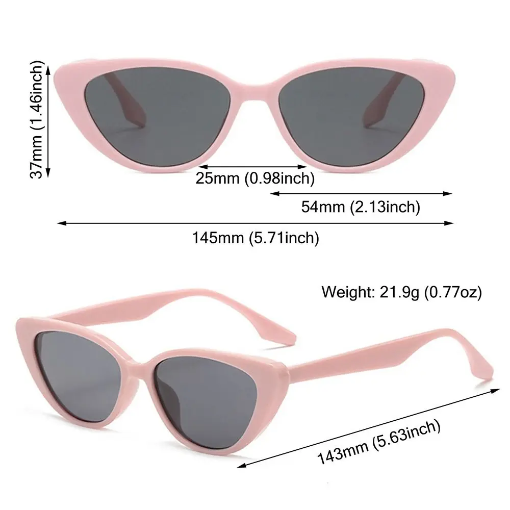 Fashion Cat Eye Shape Sunglasses for Women Vintage UV400 Sun Protection Sun Glasses Colorful Small Frame Shades Summer Eyewear