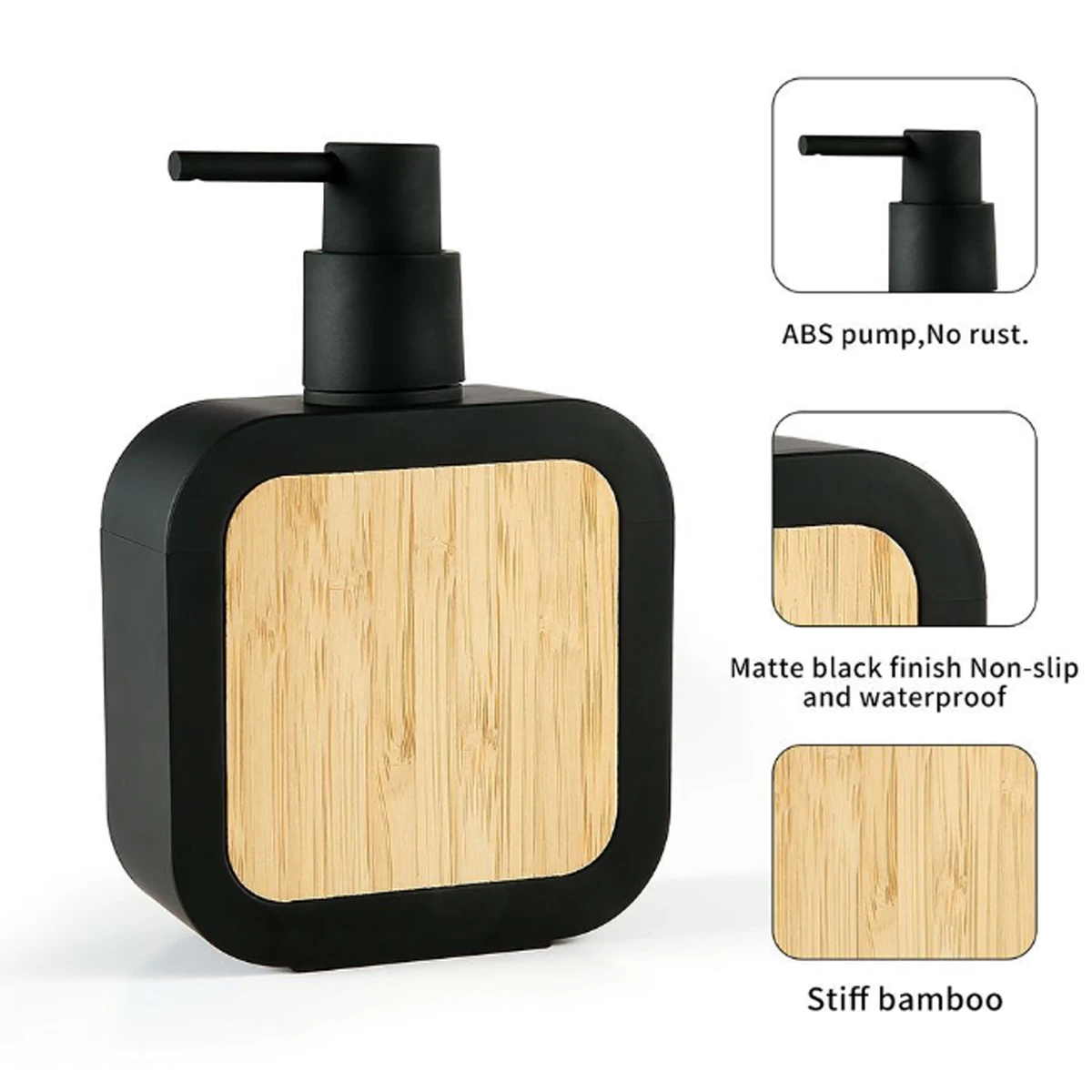 390ml Kitchen Dish Soap Bottle Bathroom Hand Soap Dispenser Reusable Shower Gel Press Type Travel Storage Bottle