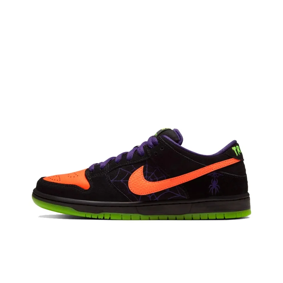 Nike Dunk SB Skateboard Shoes Unisex Low Top Green/Black/Orange BQ6817-006