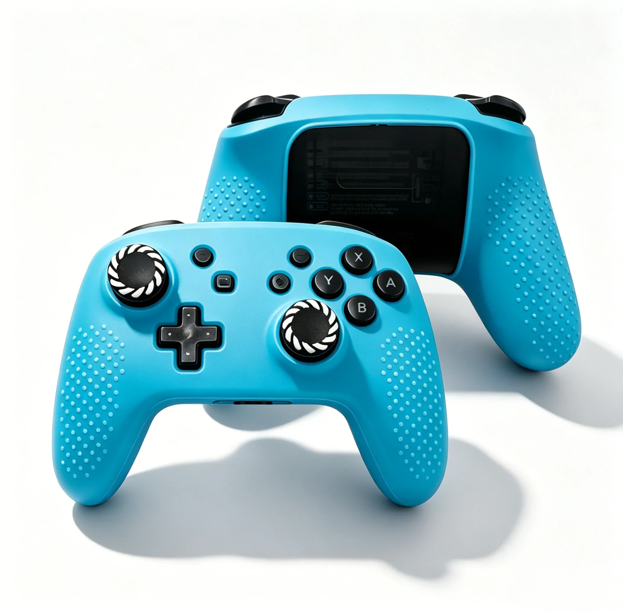 DATA FROG Compatible with Switch Pro Controller Case, Shock-Absorption Silicone Skin Cover Anti-Slip Joystick Caps view 4