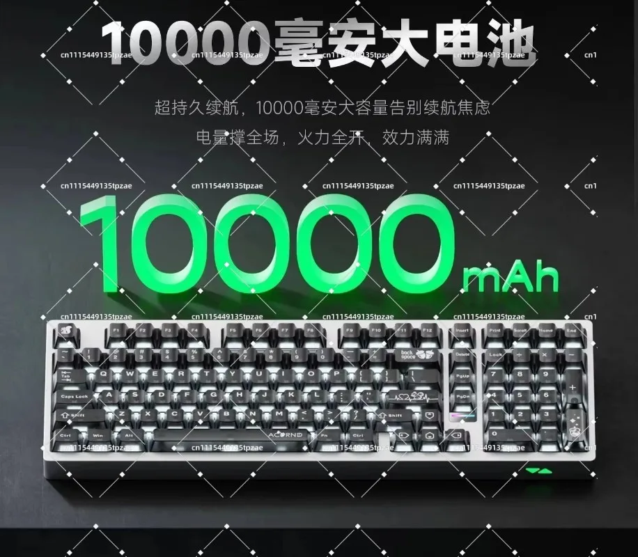 RGB Aluminum Alloy Hot Swap Mechanical Keyboard Max102 Wireless Bluetooth Custom Desktop Accessories