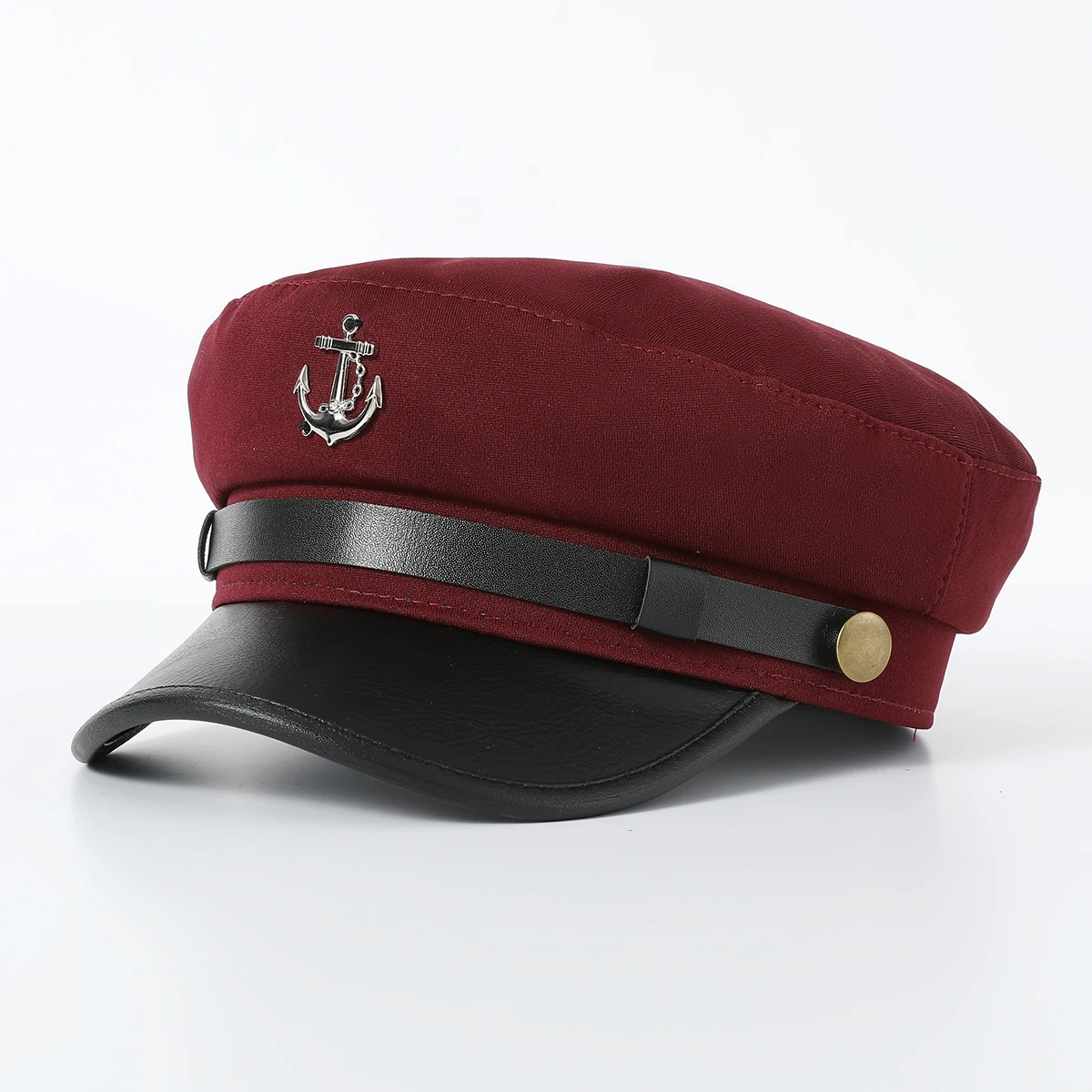 New Pilot Uniform Aviation Cap Casual Women Flat Hat Male Military Cap Wholesale Navy Captain Hats Cosplay Party Sailors Caps