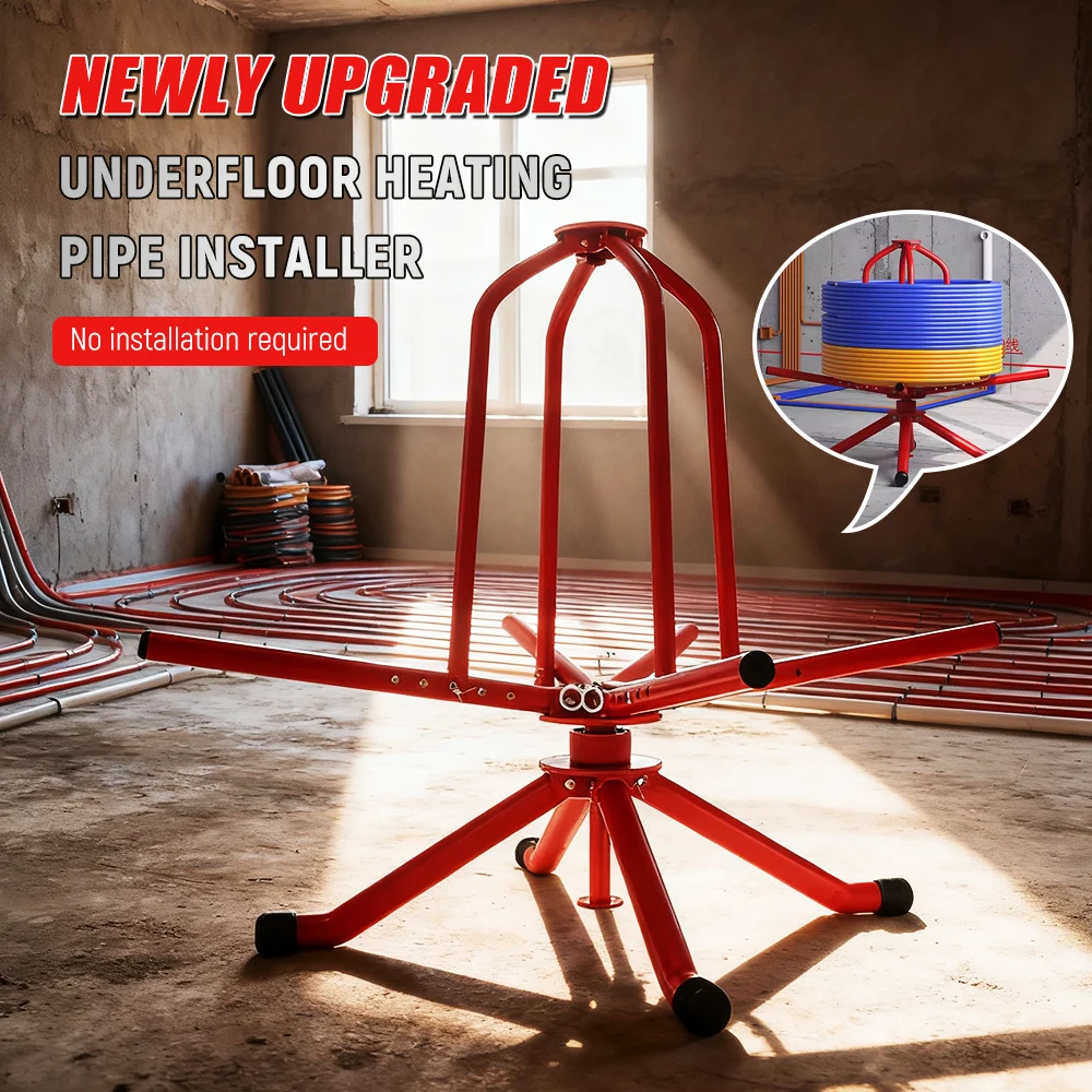 

Foldable Underfloor Heating Pipe Decoiler Heavy Duty Underfloor Heating Pipe Rack Easy Install Underfloor Heating Coil Stand
