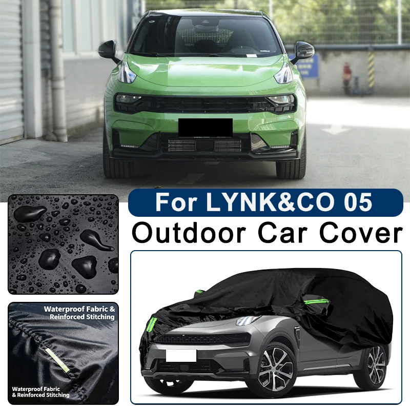 Outdoor Car Cover Waterproof Dustproof UV Sun Protection, Full Car Protector Exterior Accessories For LYNK&CO 05 2019-2026