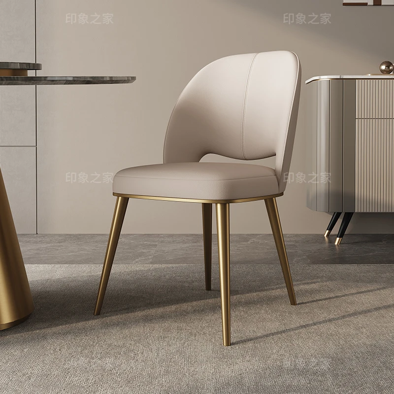 

Обеденные стулья со спинкой, комод с откидной спинкой, кожаные обеденные стулья для гостиной, роскошная мебель для дома Sillas