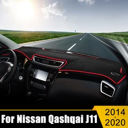 For Nissan Qashqai J11 2014 2015 2016 2017 2018 2019 2020 Car Dashboard Cover Avoid Light Pad Instrument Panel Mat Case Carpets