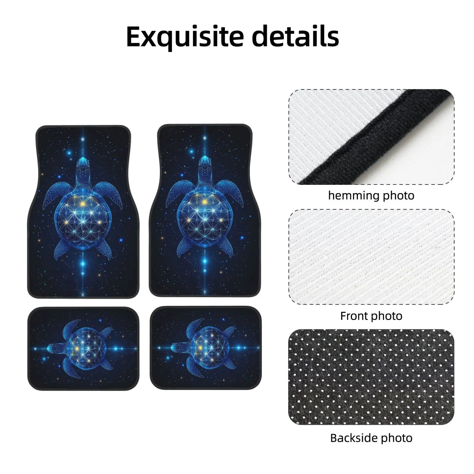 One Piece Of Animal Skeleton Crown Checkered Cartoon Striped Universal Car Floor Mat, Ideal For Decorating Your Vehicle'S Interi