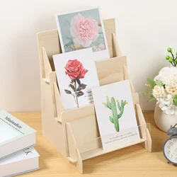 Card Display Stand Greeting Card Display 3 Tier Wooden Card Stand Card Display Stand Easy to Install Greeting Card Display