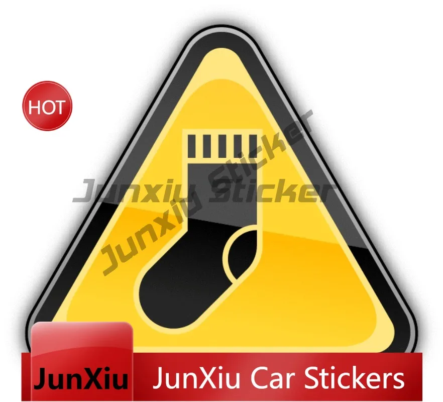 Warning Signs Sock Symbols Car Stickers Used for Car Body Windows Bumpers Waterproofing Sun Protection Various Sizes of Stickers
