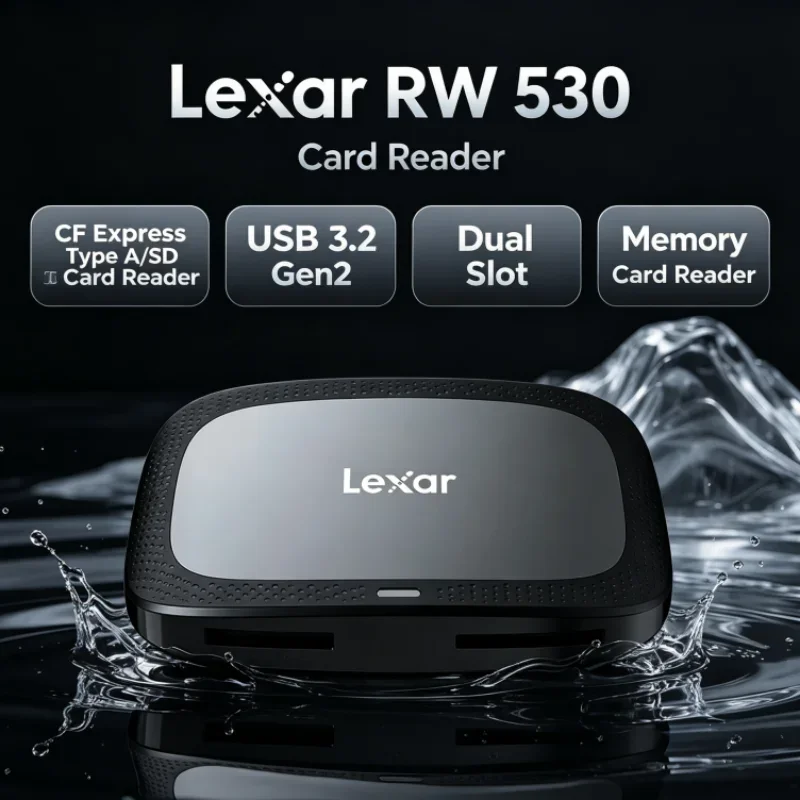Lexar CFexpress Type A / SD Memory Card Reader SD Card Reader USB 3.2 Gen2 CFA Max 900MB/s Dual Slot RW530