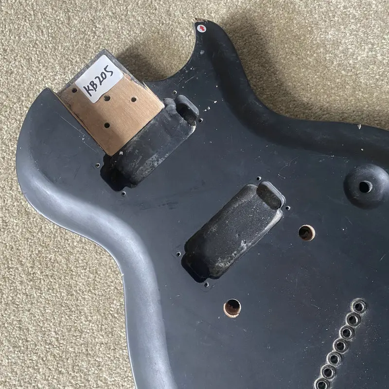 KB205 Matte Black Color 7 String Electric Guitar Body See Through Humbuckerx2 Pickups Right Hand Bolt-On