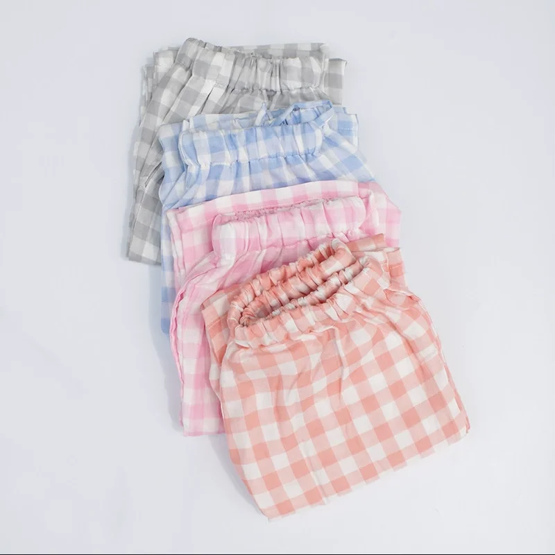 

Spring Summer Women 100% Cotton Sleep Bottoms Female Nightwear Trousers Female Casual Simple Pajama Pants Plus Size Home Pants
