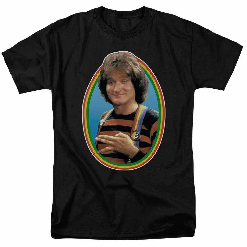 Mork and Mindy T Shirt Mens Licensed Classic TV Show Black