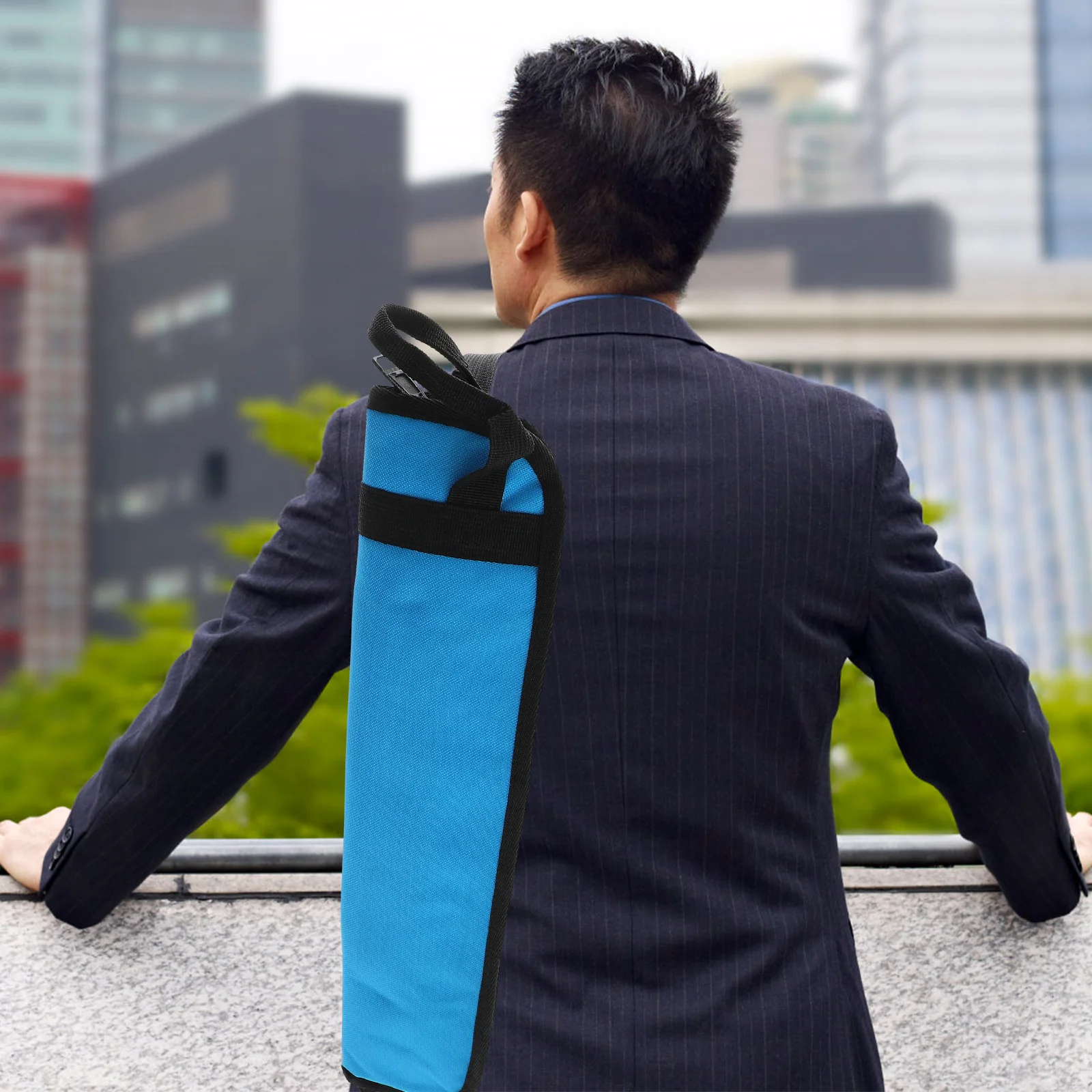 Borsa per bacchette in tessuto Oxford Porta bacchette per batteria addensato Custodia per trasporto Custodia per bacchette per percussioni Porta bacchette