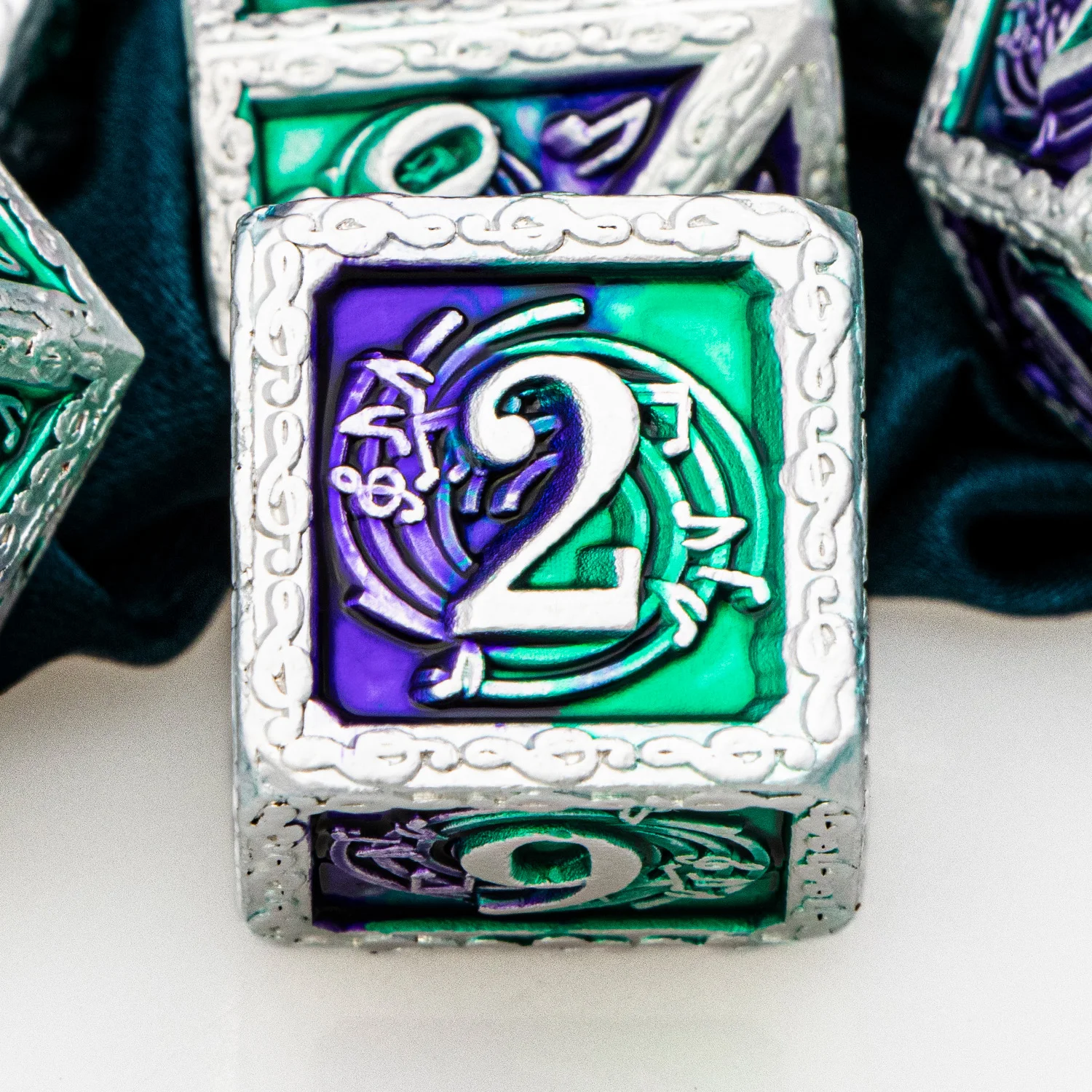 Music DND Metal Dice Set D&D Dice Dungeon and Dragon Role Playing Games Polyhedral Dice RPG D and D Dice D20 D12 D10 D8 D6 D4