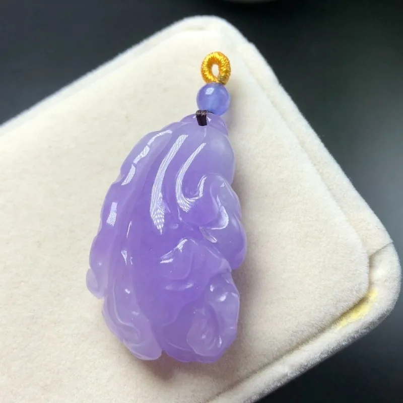 Violet Cabbage Means A Hundred Wealth Gathering Pendant for Men and Women