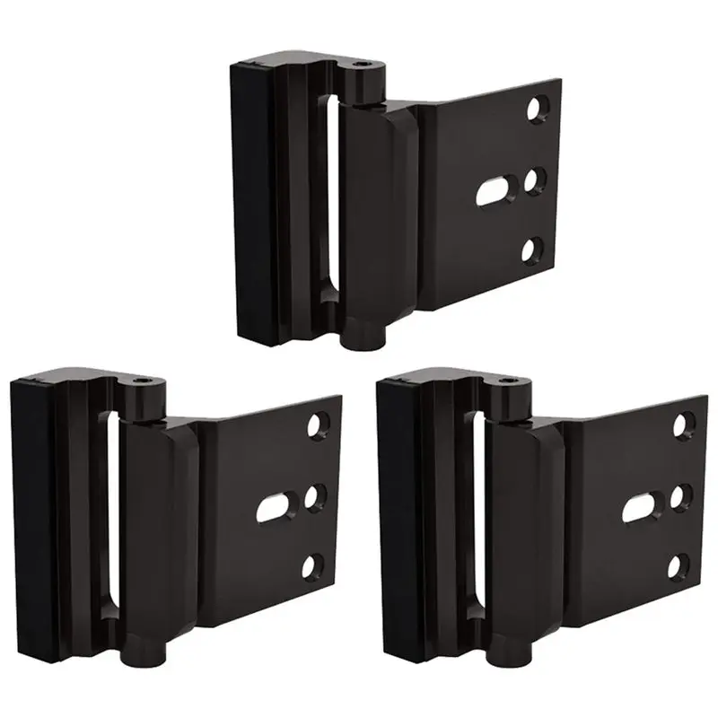 

3Pcs Home Security Door Reinforcement Lock - Child Proof Door Locks For Front Door Child Safety Lock Door Locks