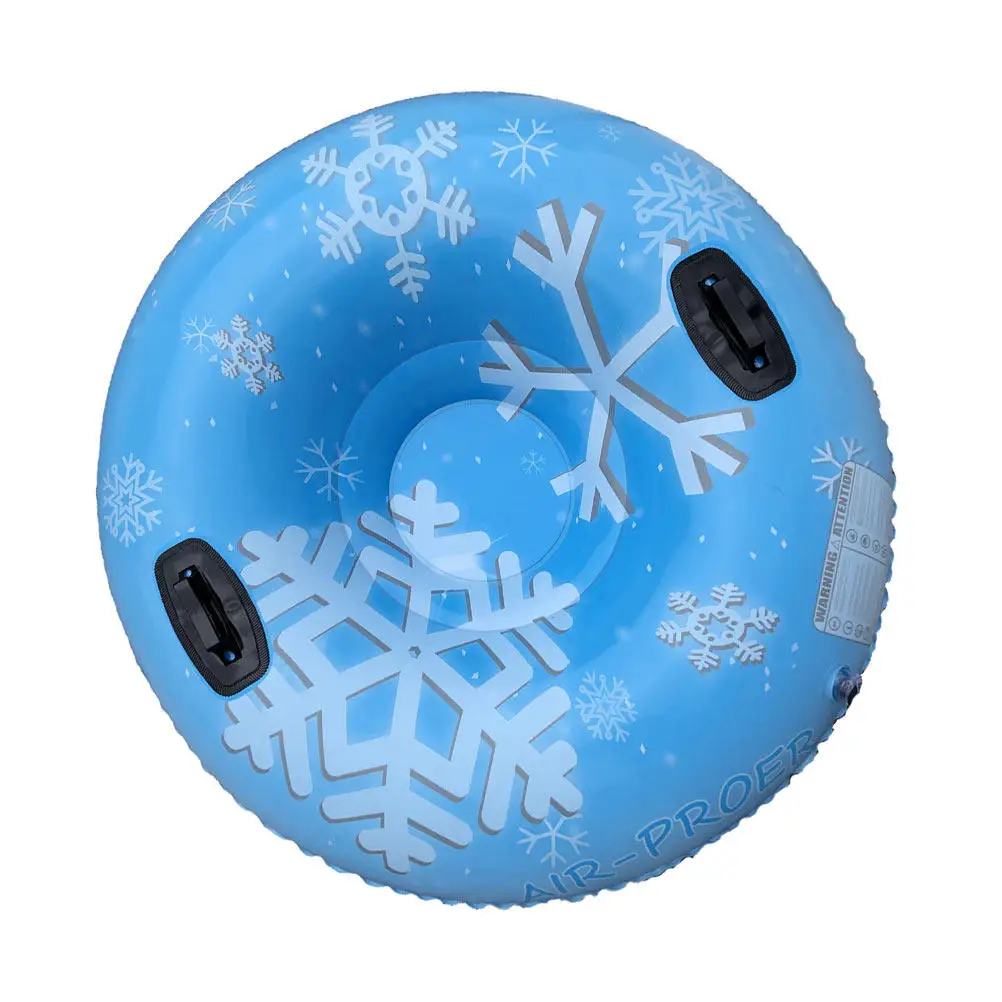 

1Pcs Heavy Duty PVC Inflatable Snow Tube for Winter Outdoor Fun Strong Wear Tear Resistant Airtight Foldable Compact Snow Sled