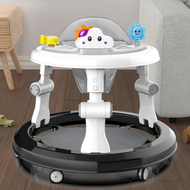 

Baby walker anti-O-legs multi-functional anti-rollover folding trolley baby can sit and push the starting car