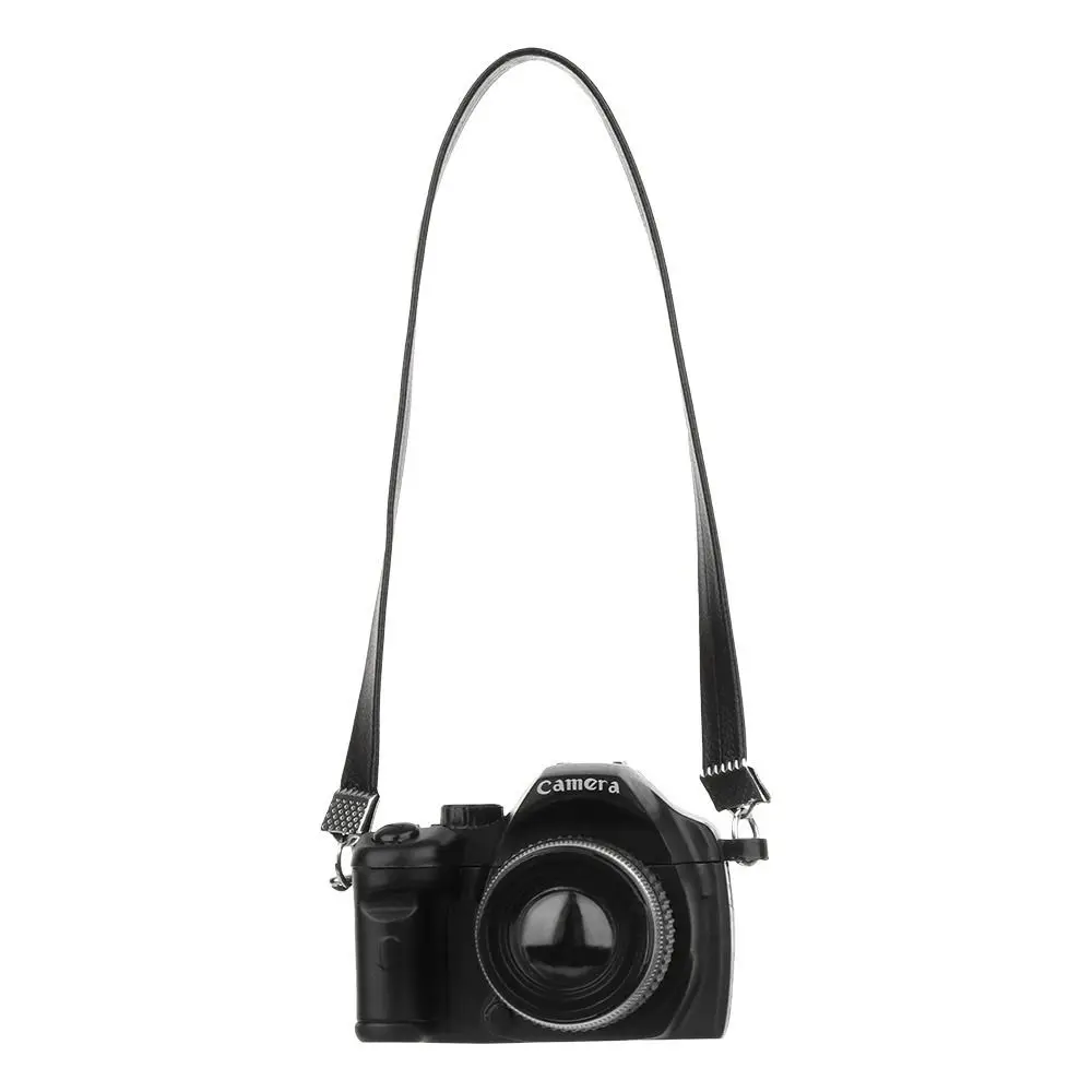 Gift Multicolor Dolls Camera Shutter and Flash with Belt Dollhouse Camera Accessories Mini Digital Camera 1/6 1/12