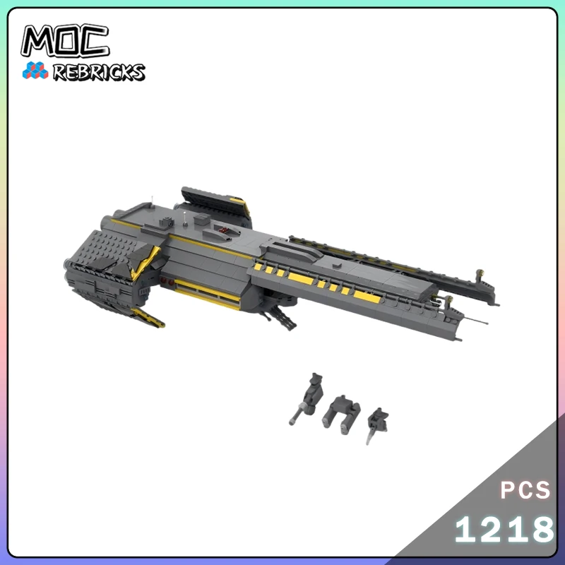 

MOC Super Destroyer Building Blocks Manned Interstellar Combat Ship DIY Bricks Assembly Model Toy Set Xmas Gifts