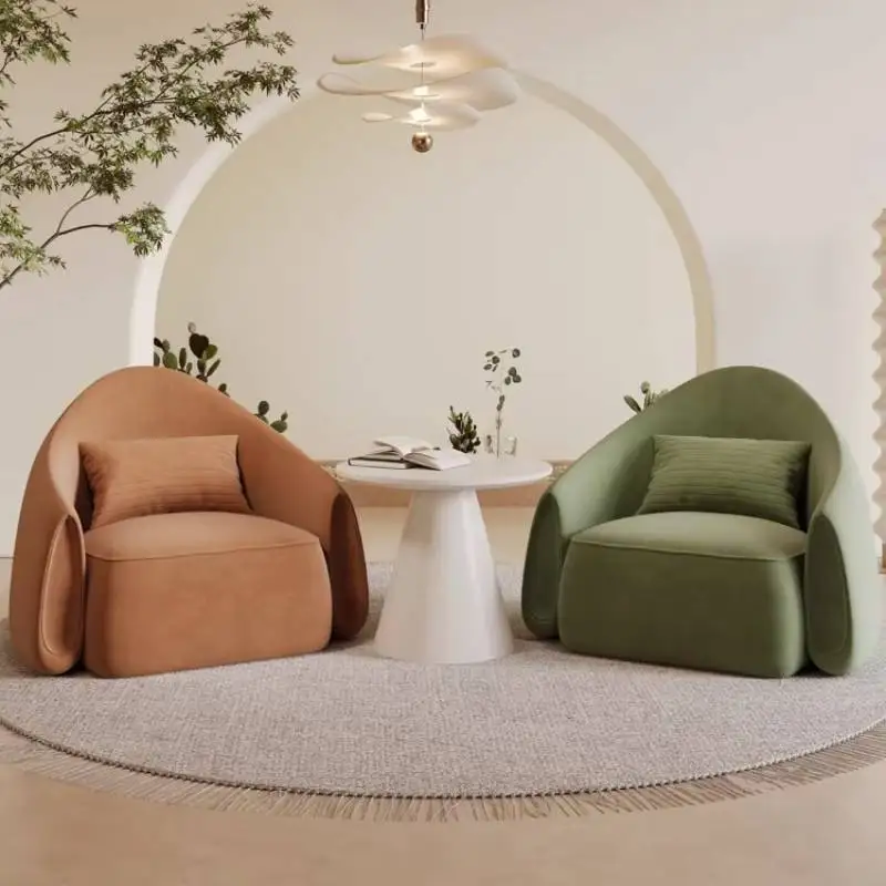 

Japandi Green Living Room Chairs Lounge Adults Ergonomic Relaxing Living Room Chairs Oversized Sillones Modernos Room Furnitures