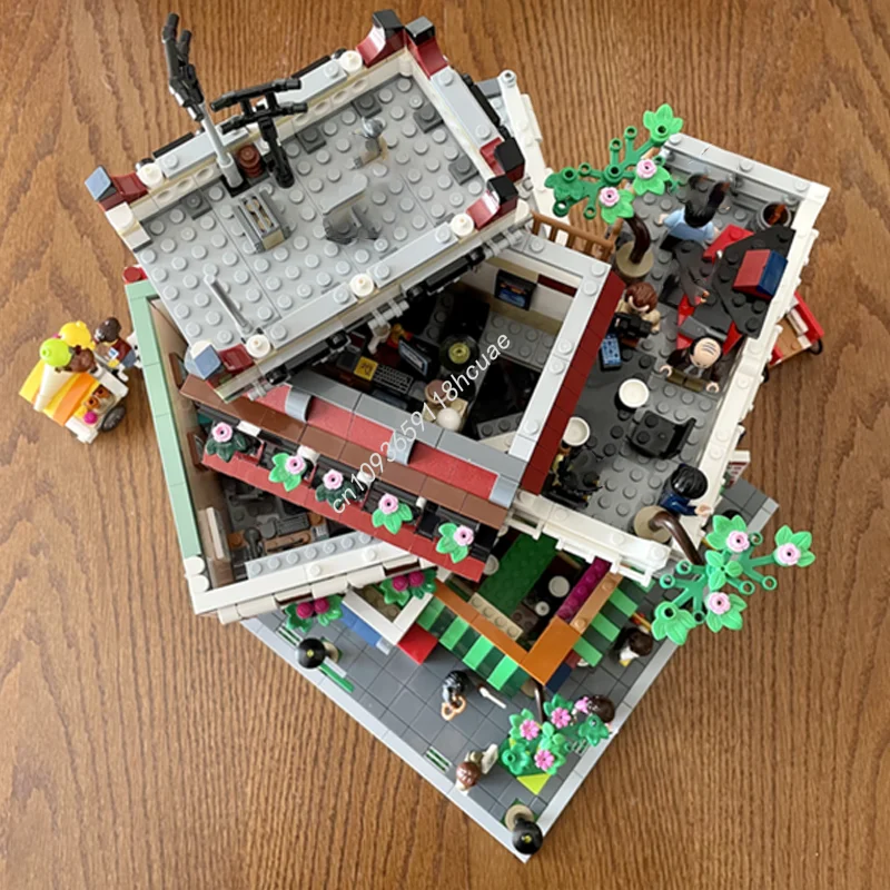 2426 pièces MOC le bureau Chinatown modèle modulaire blocs de Construction Construction assembler jouet idée brique cadeaux de noël anniversaire