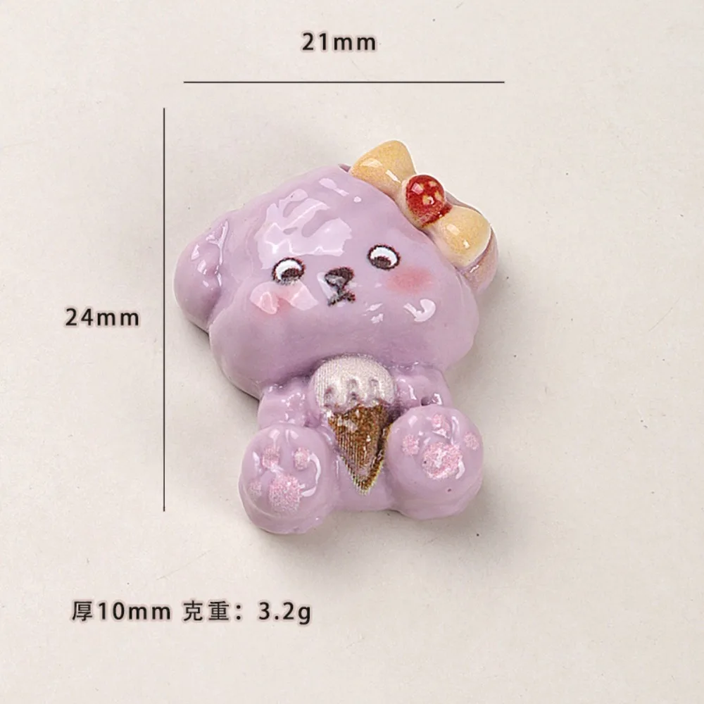 10pcs Mini Kawaii Cute Unicorn Bear Rabbit Flat Back Cabochons Scrapbook Diy  Party Hairpin Accessories Home Decoration Craft